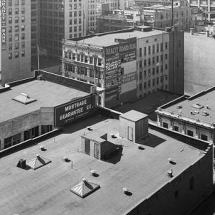 Low-slope flat commercial roofing